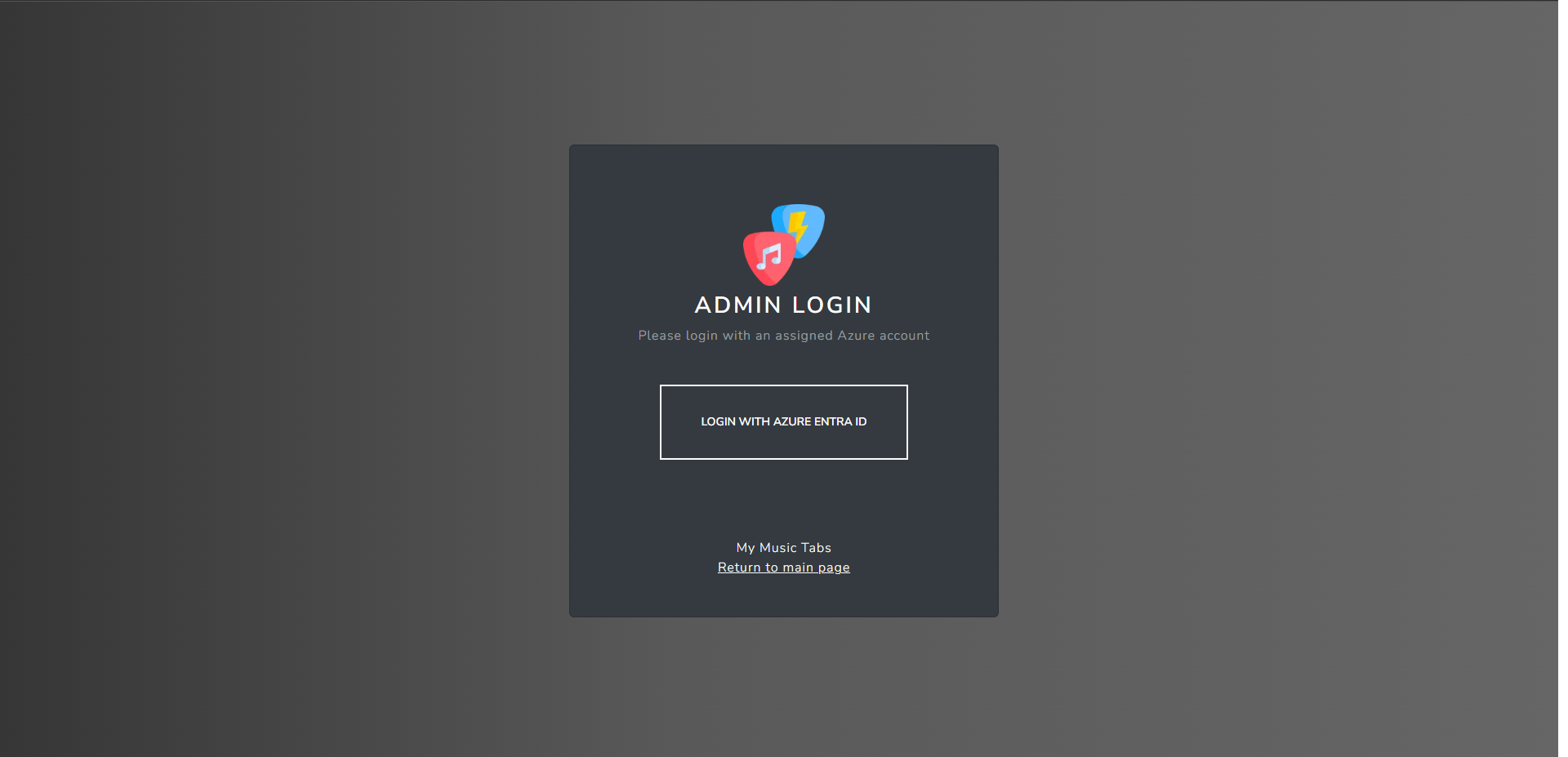 Login in admin azure